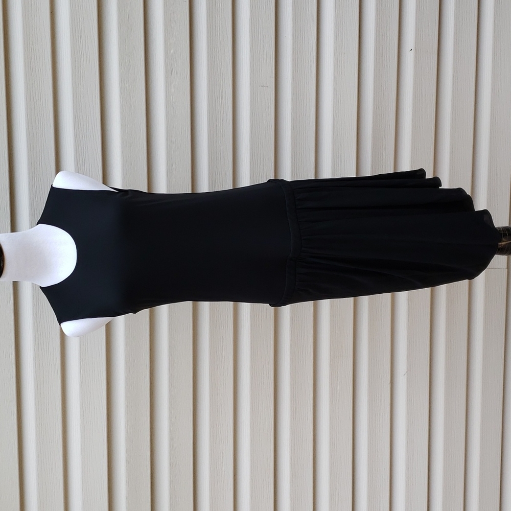 GUCCI BLACK PLEATED COCKTAIL DRESS - Picture 4 of 12